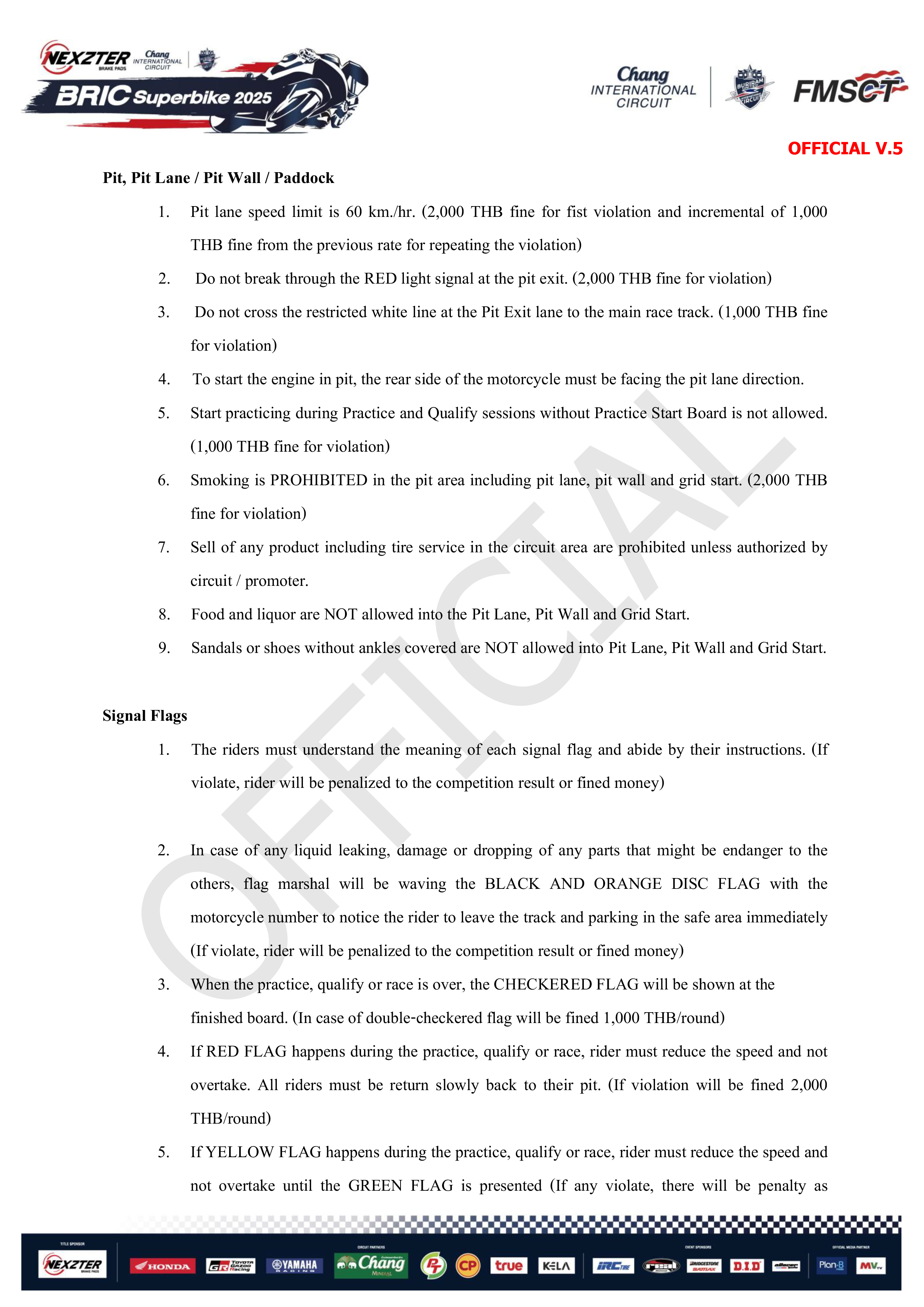 Page 11 of Sporting Regulation BRIC Superbikes 2025 Official (ENG)